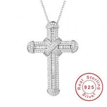 Load image into Gallery viewer, Sterling Silver Hope Cross Necklace