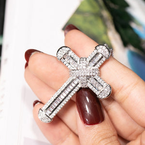 Sterling Silver Hope Cross Necklace