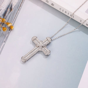 Sterling Silver Hope Cross Necklace